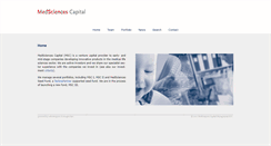 Desktop Screenshot of medsciencescapital.com